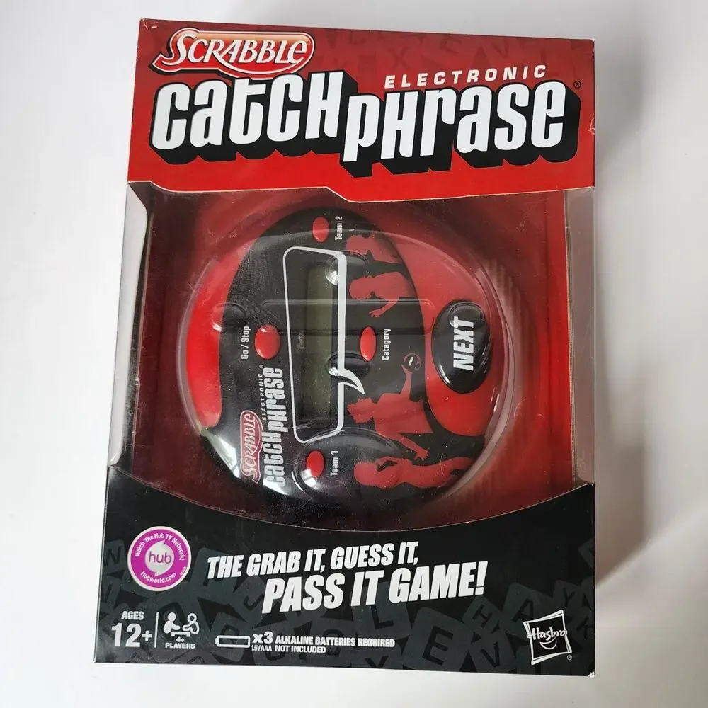 Scrabble Catch Phrase Electronic Handheld Game 2012 Tested Working